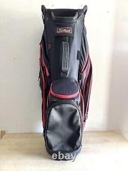 Titleist Cart 14 Lightweight Golf Cart Bag Black/Black/Red