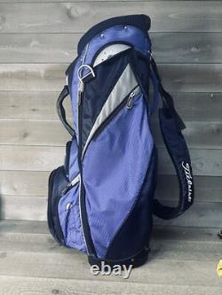 Titleist Cart 14 Way Cart Bag Golf Bag Blue Titleist With Rain Cover