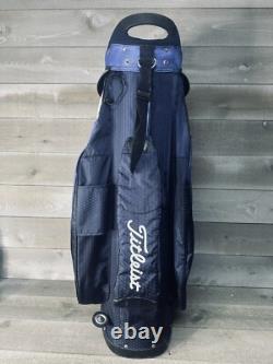 Titleist Cart 14 Way Cart Bag Golf Bag Blue Titleist With Rain Cover