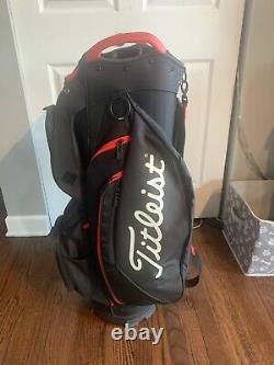 Titleist Cart 15 Golf Cart Bag NEW Black Black Red