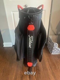 Titleist Cart 15 Golf Cart Bag NEW Black Black Red