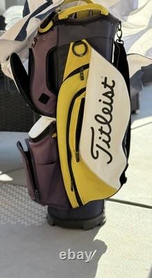 Titleist Cart 15 StaDry Cart Golf Bag Yellow Blue 15 Way With Raincover NOTES
