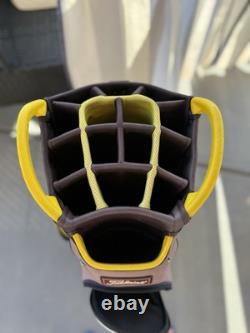 Titleist Cart 15 StaDry Cart Golf Bag Yellow Blue 15 Way With Raincover NOTES