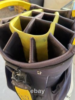 Titleist Cart 15 StaDry Cart Golf Bag Yellow Blue 15 Way With Raincover NOTES