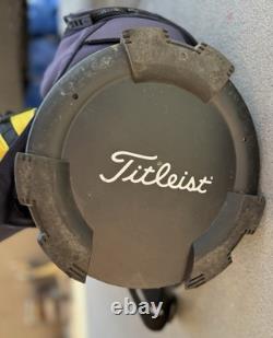 Titleist Cart 15 StaDry Cart Golf Bag Yellow Blue 15 Way With Raincover NOTES