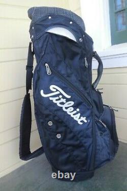 Titleist Cart Bag / 14 Way Divide / Black & White / Includes Raincover