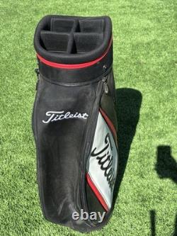 Titleist Cart Golf Bag 6 Way Dividers Black Red White