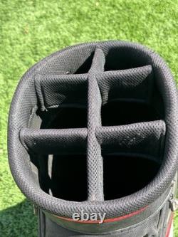 Titleist Cart Golf Bag 6 Way Dividers Black Red White