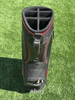 Titleist Cart Golf Bag 6 Way Dividers Black Red White