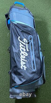 Titleist Cart Golf Bag Black Grey Blue White 14-Way Divide Strap