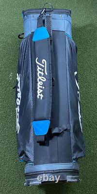 Titleist Cart Golf Bag Black Grey Blue White 14-Way Divide Strap