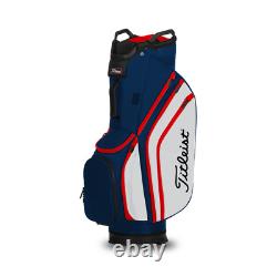 Titleist Golf 2021 Cart 14 Golf Bag Navy/White/Red