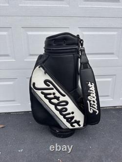 Titleist Golf Cart Bag 6 Way Divider With Rain Cover Black White