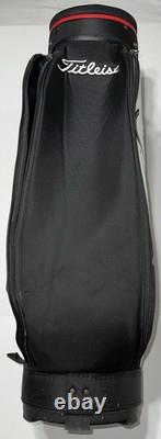 Titleist Golf Cart Bag Black Red White Broken Zipper