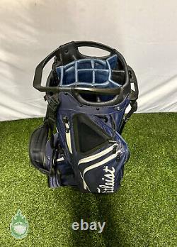 Titleist Golf Cart/Carry Stand Bag Hybrid 14-Way Divided Blue With Dual Straps