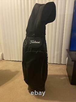 Titleist Jet Black Golf Tour Cart Bag Red / Black