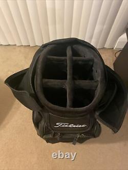 Titleist Jet Black Golf Tour Cart Bag Red / Black