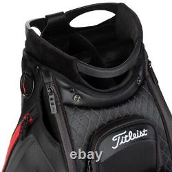 Titleist Jet Black Mid-Size Tour Staff Cart Bag NEW! 2020 LIMITED STOCK