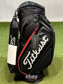 Titleist Jet Black Midsize Cart Staff Golf Bag TB20SF4-006 Black/Red New with Tags
