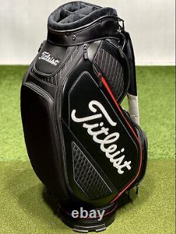 Titleist Jet Black Midsize Cart Staff Golf Bag TB20SF4-006 Black/Red New with Tags