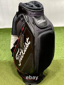 Titleist Jet Black Midsize Cart Staff Golf Bag TB20SF4-006 Black/Red New with Tags