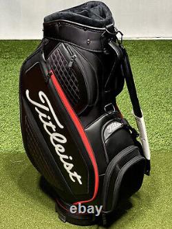 Titleist Jet Black Midsize Cart Staff Golf Bag TB20SF4-006 Black/Red New with Tags