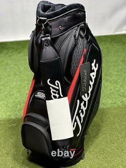 Titleist Jet Black Midsize Cart Staff Golf Bag TB20SF4-006 Black/Red New with Tags