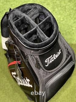 Titleist Jet Black Midsize Cart Staff Golf Bag TB20SF4-006 Black/Red New with Tags