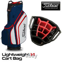 Titleist Lightweight 14-WAY Golf Cart Bag Navy/White/Red NEW! 2020