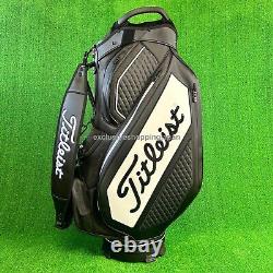 Titleist Mens Golf Premium Cart Bag 2023 10 x 47inch 15-way Divider Black White