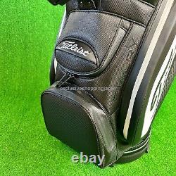 Titleist Mens Golf Premium Cart Bag 2023 10 x 47inch 15-way Divider Black White