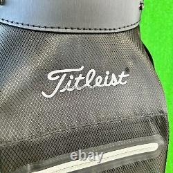 Titleist Mens Golf Premium Cart Bag 2023 10 x 47inch 15-way Divider Black White