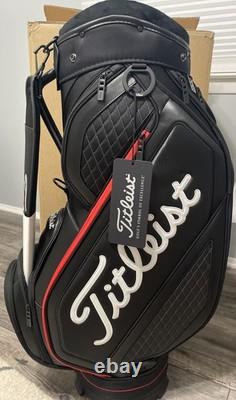 Titleist Midsize Golf Bag Jet Black Red