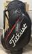 Titleist Midsize Golf Bag Jet Black Red