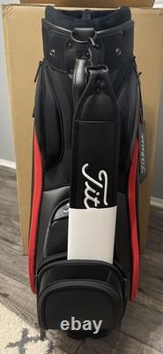 Titleist Midsize Golf Bag Jet Black Red