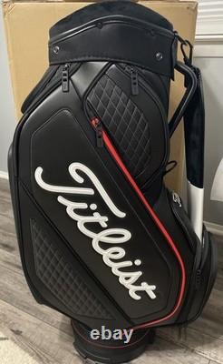 Titleist Midsize Golf Bag Jet Black Red