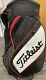 Titleist Midsize Staff Style Cart Bag Barely Used Demo 6 Way Dividers Rain Cover