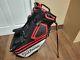 Titleist Players 14 Divider Dual Strap Golf Stand Bag Black/red/white Raincover