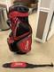 Titleist Red/black Golf Cart Bag With 14-way Club Divider & Several Pockets