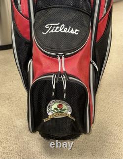 Titleist Red/Black Golf Cart Bag with 14-Way Club Divider & Several Pockets