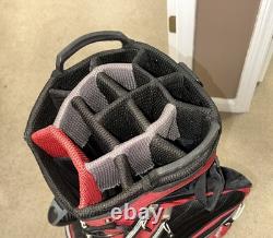 Titleist Red/Black Golf Cart Bag with 14-Way Club Divider & Several Pockets