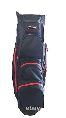 Titleist StaDry Golf Cart 15 Bag Black/Red / TB20CT7-006