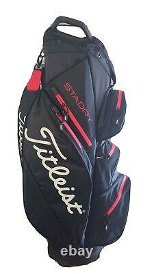 Titleist StaDry Golf Cart Bag Black/Red / TB20CT7-006