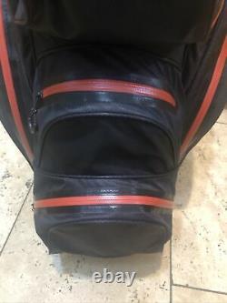 Titleist StaDry Waterproof 14-Way Golf Cart Bag, Black / Red, decent condition