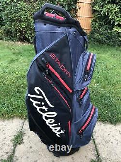 Titleist StaDry Waterproof 14-Way Golf Cart Bag / Rainhood / Decent condition