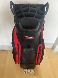 Titleist StaDry Waterproof 14-Way Golf Cart Bag, Rainhood & Strap-Mint Condition