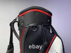 Titleist Staff Cart Bag Black/White 6-Way Divide Single Strap Golf Bag