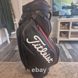 Titleist Tour Limited Edition Jet Black Premium Stadry Waterproof Golf Cart Bag Titleist Tour Limited Edition Jet Black Premium Stadry Waterproof Golf Cart Bag