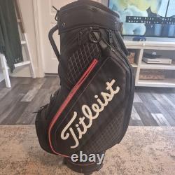 Titleist Tour Limited Edition Jet Black Premium Stadry Waterproof Golf Cart Bag Titleist Tour Limited Edition Jet Black Premium Stadry Waterproof Golf Cart Bag