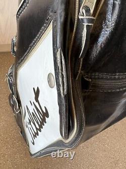 Titleist Vintage Cart Golf Bag Black /White Faux Leather 6-Way Divider